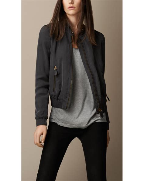 burberry aviator jacket womens|Burberry lightweight jacket women.